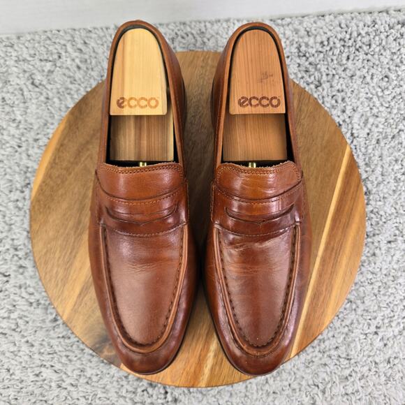 Cole Haan Mens 9.5M Jefferson Grand Brown Leather Casual Lifestyle Penny Loafer main image 9